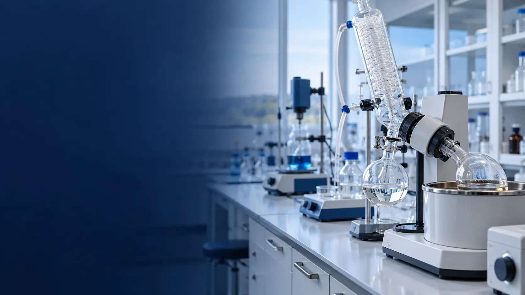 Heidolph ürün ailesi için temsili laboratuvar ortamı