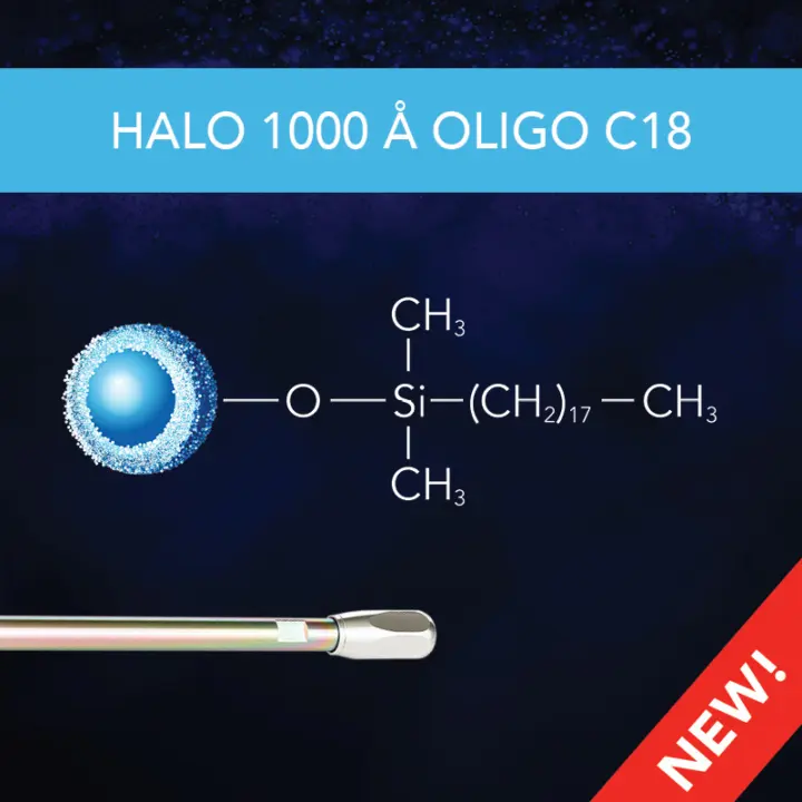 HALO 1000 Å OLIGO C18